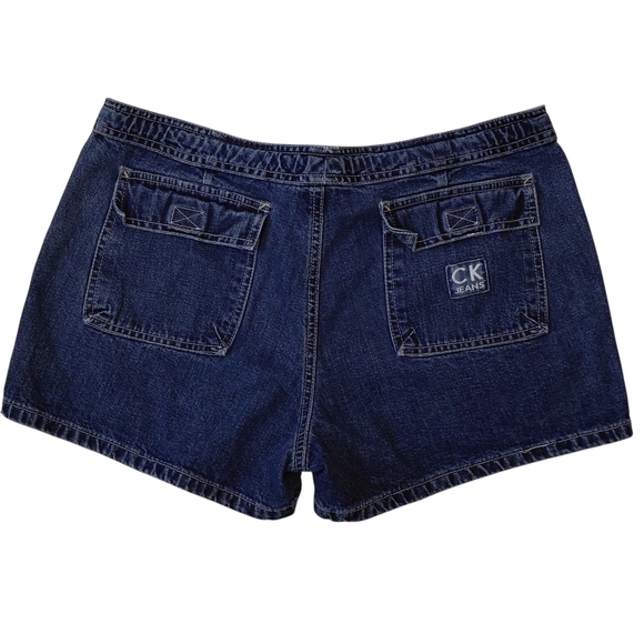Calvin Klein Women's Blue Denim Shorts - Picture 4 of 6